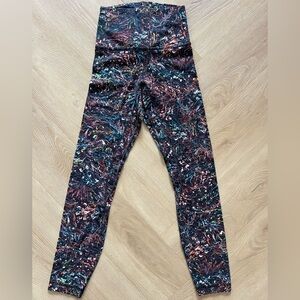 Multicolor Abstract Floral LuLu leggings - SZ 2